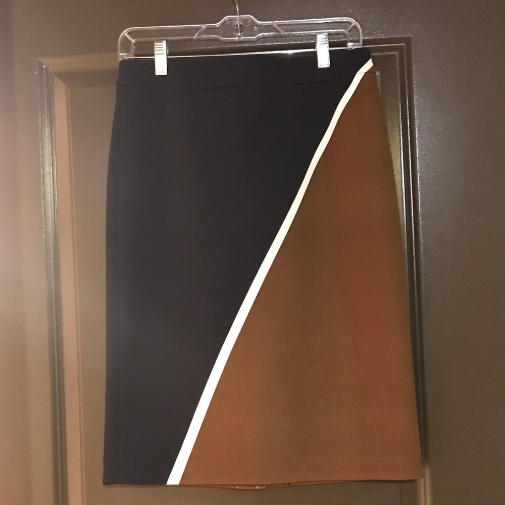 Ann Taylor Color Block Pencil Skirt